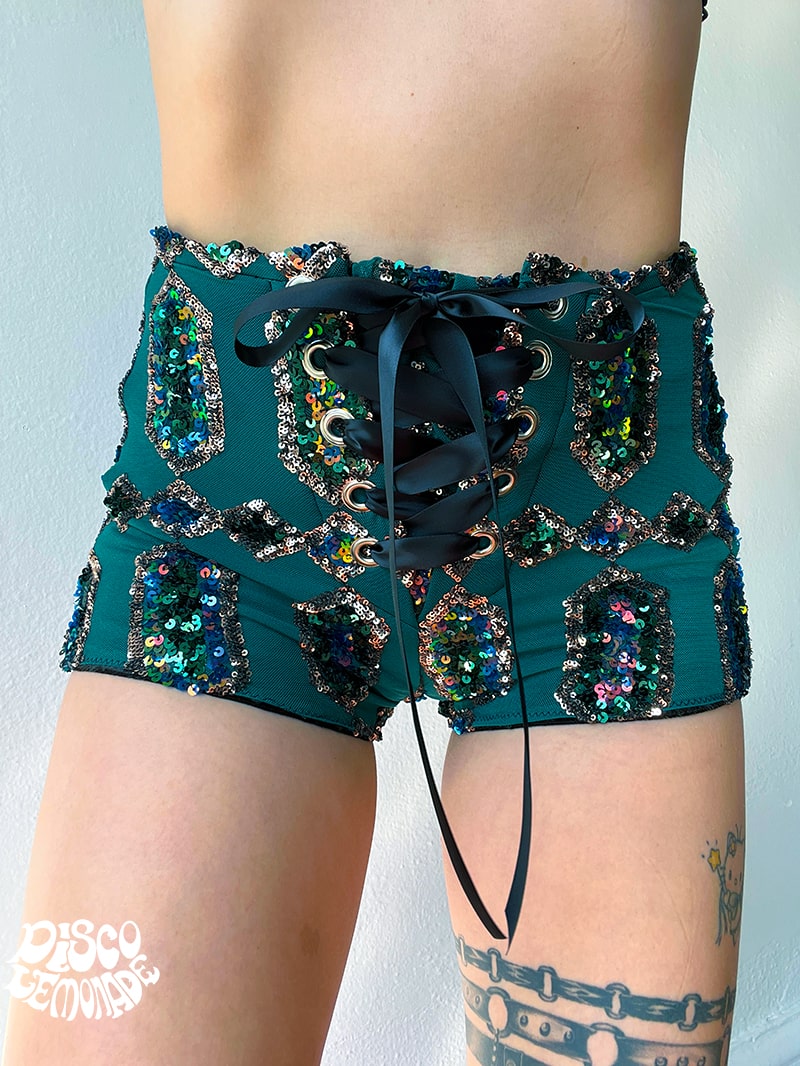 Emerald Goddess Shorts - Multiple Sizes!