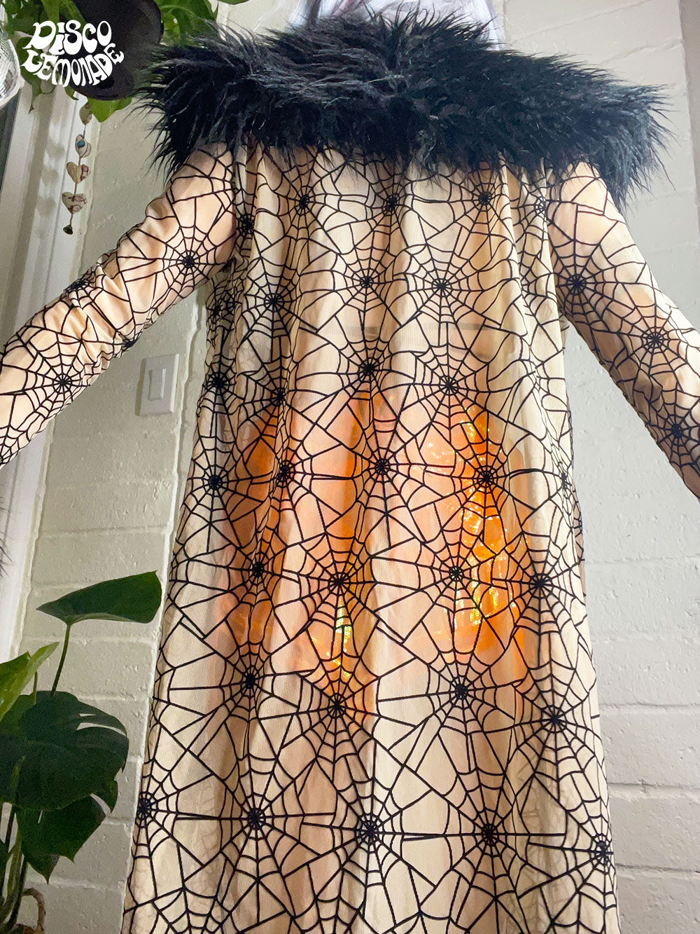 Lux x Disco: Fur Nude Spider Duster