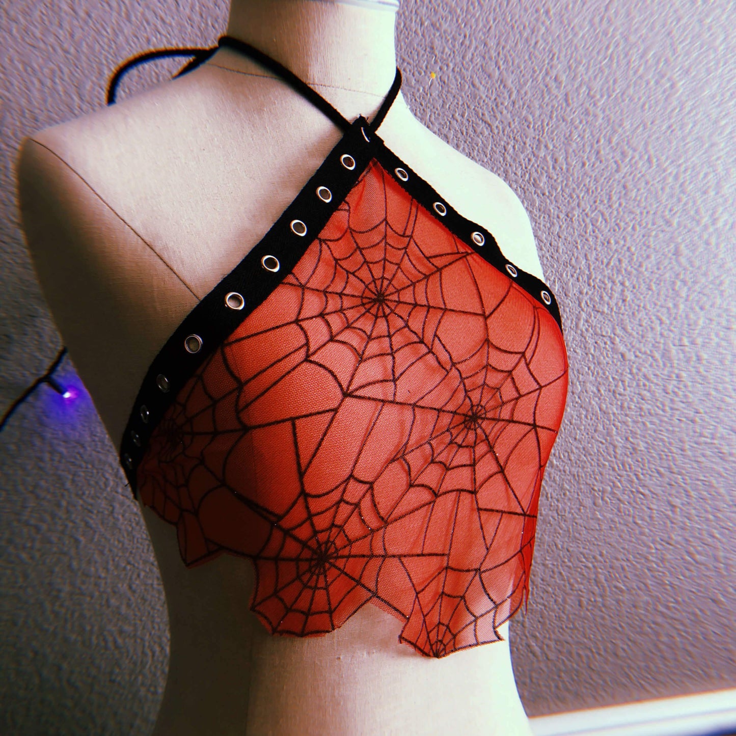 Red Web Top