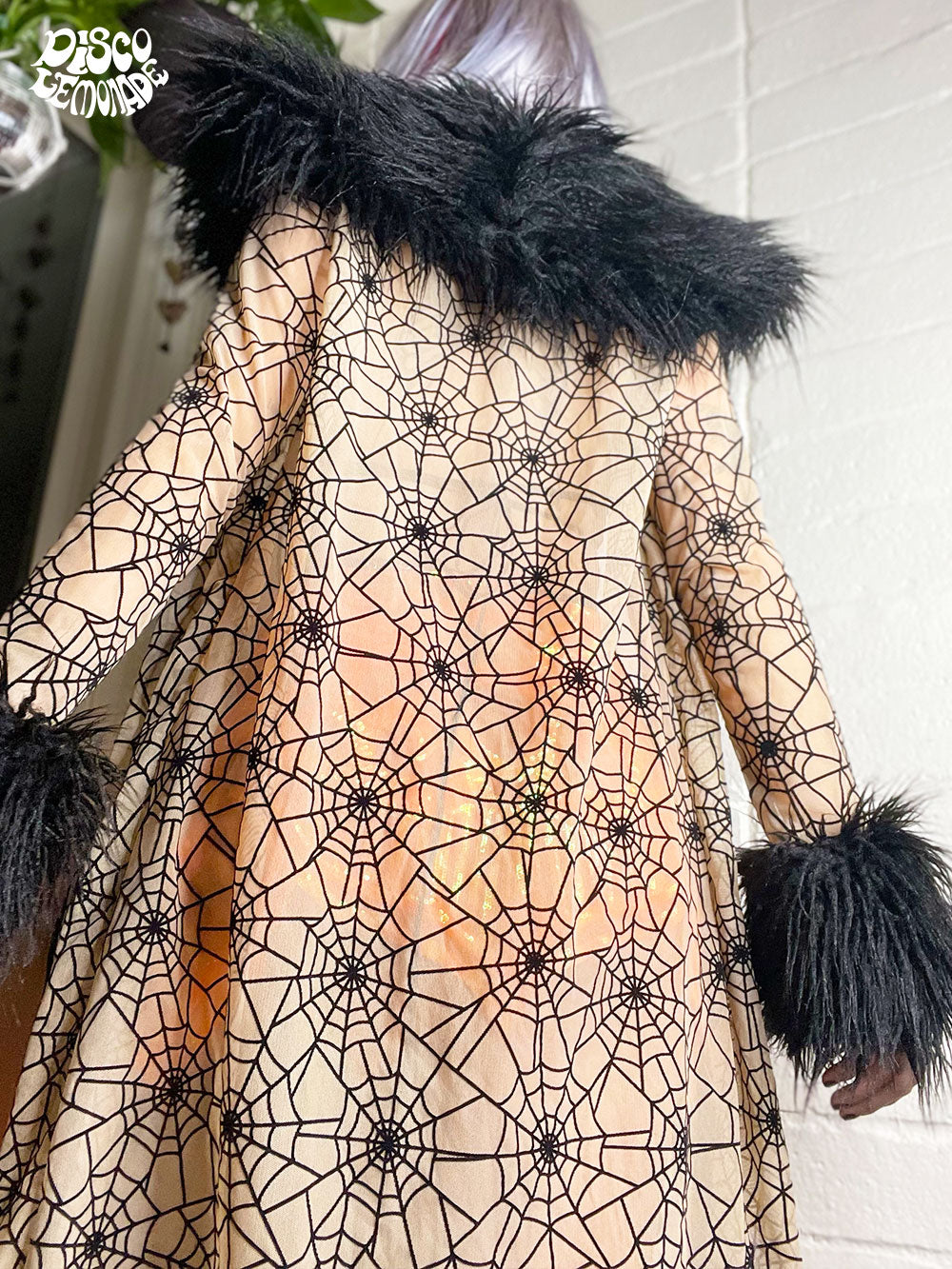Lux x Disco: Fur Nude Spider Duster